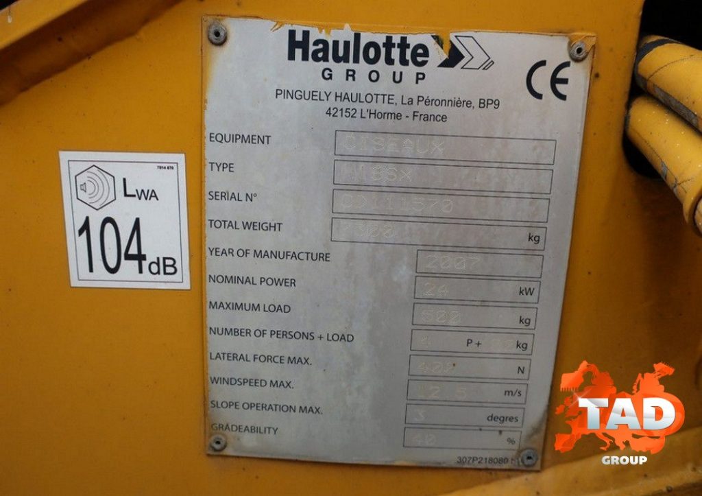2685769697 nozhnichnyj podemnik haulotte