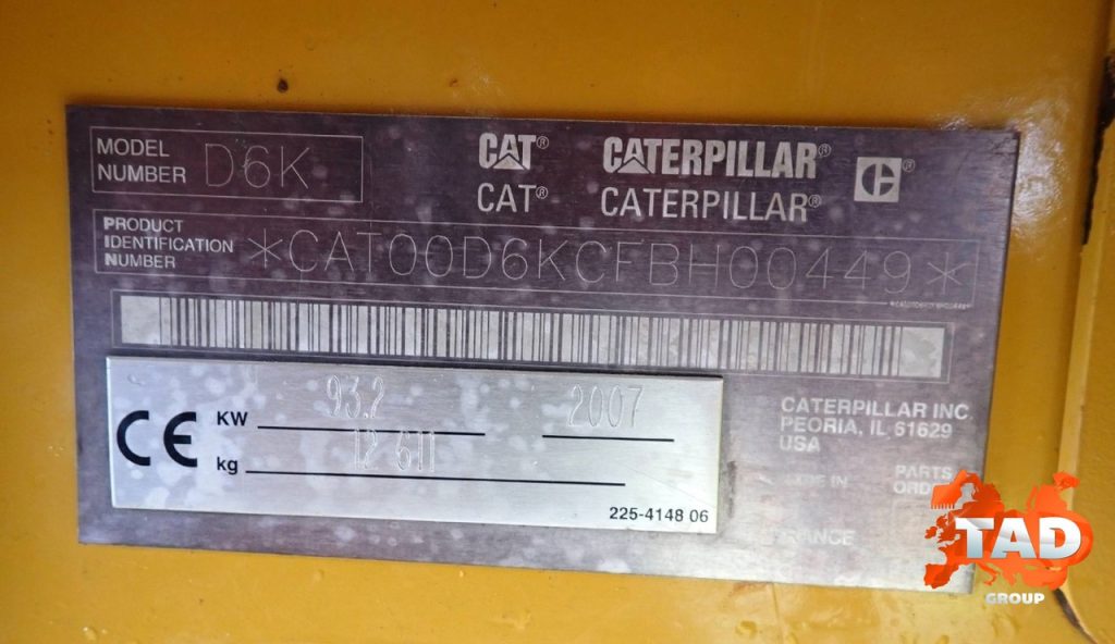 2964040630 buldozer cat d6k