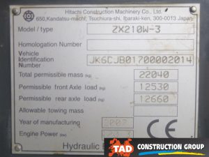3959248064 kolisnij ekskavator hitachi