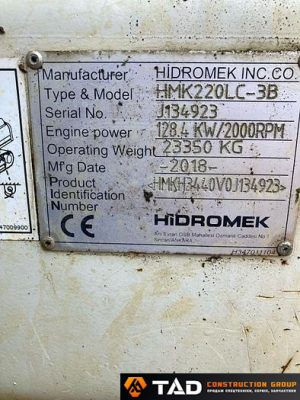 large used 2018 hidromek hmk 220 lc 3 b (6)